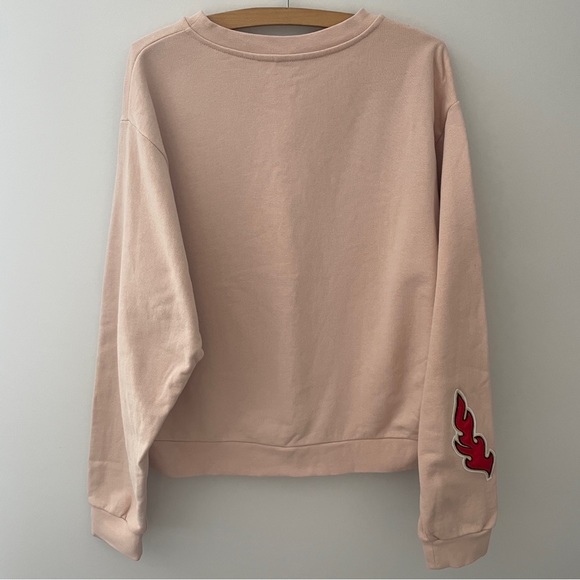 Italian High Fashion ‘Pinko’ Embroidered Crewneck ‘Made in Italy’ - Picture 4 of 6